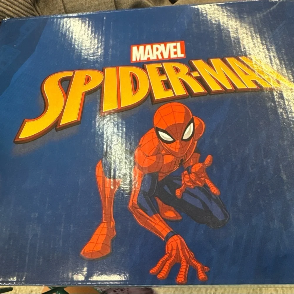 Ground Up Marvel spiderman blue white high top sneaker SIZE 5 toddler Shoe New - Picture 9 of 9